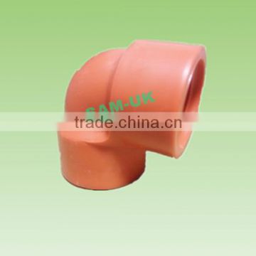 taizhou factory IP FEMALE ELBOW orange color 1"