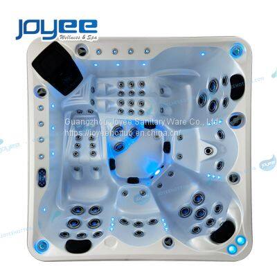 JOYEE Low Price Good Desgin Bluetooth Music 5 Person Family Party Bathtub Outdoor Massage Spa Hot Tub