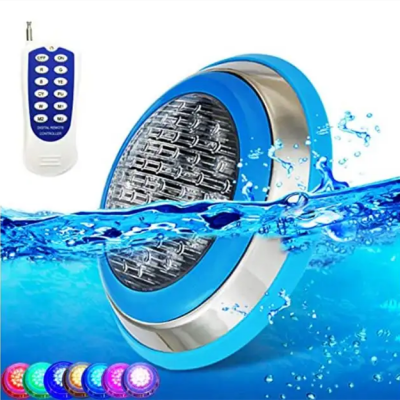 Stainless Steel Swimming Pool Lamp LED Wall Mounted Underwater Light Remote Control Piscina LED Pool Light