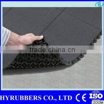 China manufacturer low price rubber tiles interlock