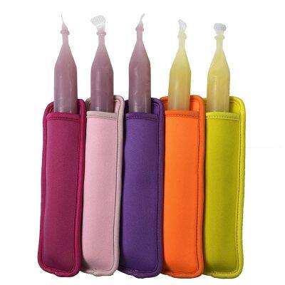 Wholesale 14 Colors Ice Pop Freezer Insulator Popsicle Cooler Bags Neoprene Icy Pole Holder photo-2