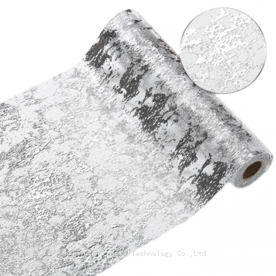 Gold or Silver Foil Mesh Table Runners 36 Colors Wholesale for Wedding Decoration Tablecloth
