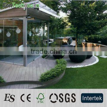 WPC material recycled plastic flooring for garden house design