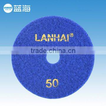 4''-100mm Wet 4 Step Diamond Angle Grinder Sanding Pad for Granite Marble Stone/Polishing Pads photo-2