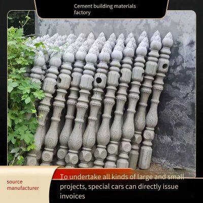 Vase Column Guardrail, Precast Cement Fence for Factory Area, European-style Artistic Concrete, Customizable Roman Column Fence photo-5