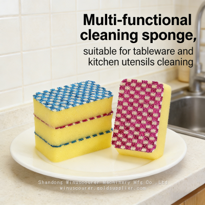 High-Density Custom Super Absorbent Dish Washing Sponge for Kitchen Cleaning Supplies Scouring Pad & Tool