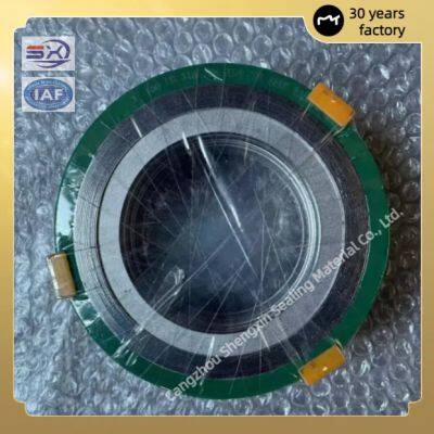 High Temperature and High Pressure Resistant Flange Gaskets, Metal Inner and Outer Ring Spiral Wound Gaskets, DN100 DN300 DN600