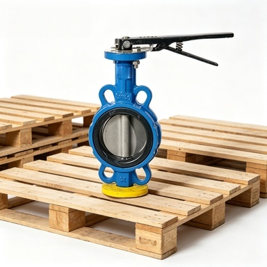 JIS F7480 Manual Butterfly Valve DN40-DN400, 10K Pressure, Wafer Connection