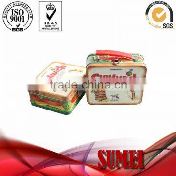 sandwich shaped tin lunch box