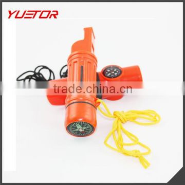 PRODUCT NAME: 7 in 1 whistle outdoor camping survive gear ITEM NO.: PY53001 BRAND                        
                                                Quality Choice
                                                    Most Popular