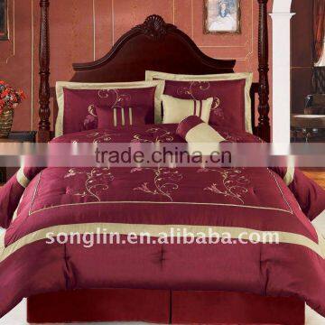 7Pcs Embroideried Comforter Set