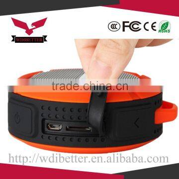 Portable mini bluetooth shower speaker with built-in Mic, 5 watt shower bluetooth waterproof speaker
