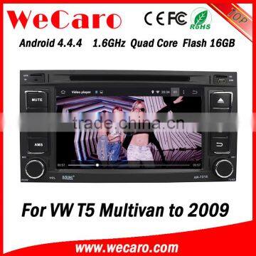 Wecaro 7" WC-VU7006 Android 4.4.4 car multimedia system touch screen for vw multivan car radio player android mirror link