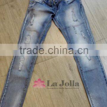 Soft Cotton Skinny Slim Blue Woman Pencil Trousers Jeans Pants Leggings for woman