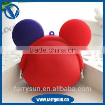 2015 Colorful Mickey Mouse Shape Silicon Rubber Coin Purses/plastic Squeeze Coin Purse photo-5