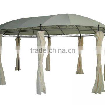 mordern outdoor gazebo with mosquito netting and canopy