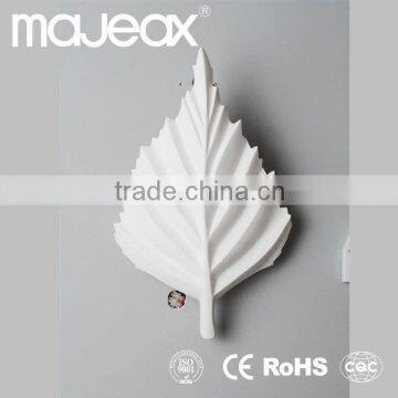 Decorative White Gypsum Plaster flower wall lamp