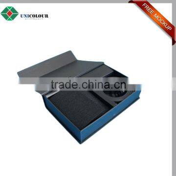 cardboard magnetic men wallet belt packaging box with insert tray
