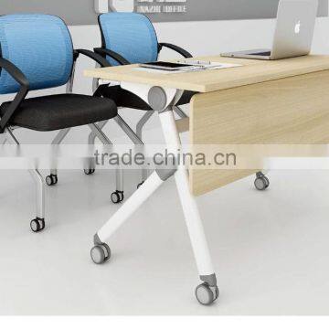 folding table with folding frame for training room