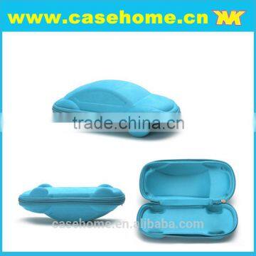 Customized one sets EVA car glasses case with soft bag and glasses cloth