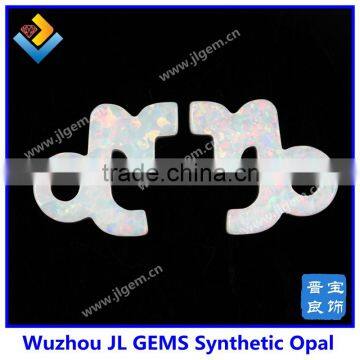 Wholesale 12 Horoscope Opal Gemstone Pendant Capricorn Fire White/Blue Opal With Synthetic Opal photo-3