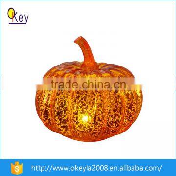 2016 Hot selling glass pumpkin light for halloween decoration