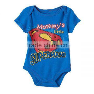 baby superman romper,infant boys clothes,blue superman romper,classic one piece t-shirt creeper, 0-18M                        
                                                Quality Choice