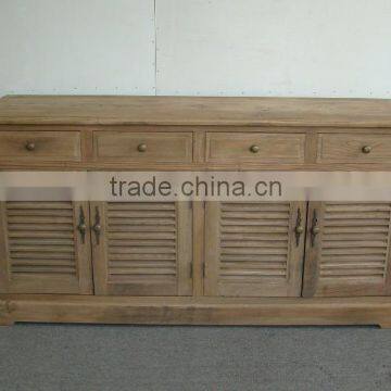 vintage rustic wooden sideboard/antique reproduction furniture sideboard