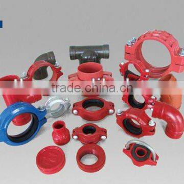 FM UL approved ductile iron grooved fitting