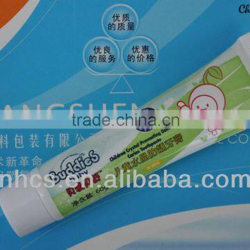 cosmetic soft tube for toothpaste