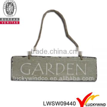 2014 new product shabby chic handmade welcome garden signs wood