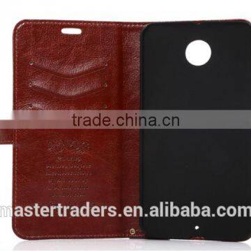 Original K-COOL Fine Sheep Grain Printing Stand PU Leather Wallet Case For Google 6 MT-2829 photo-5