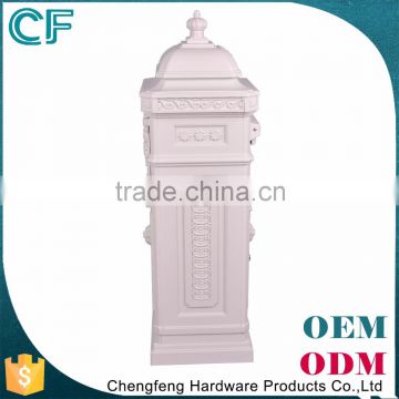 The Most Popular Style In Europe Foshan Supplier Cast Aluminiun White Exterior Post Boxes From China