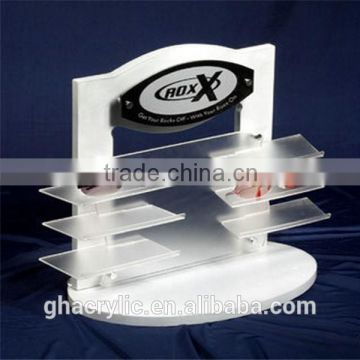 GH-RZ539 Shenzhen Factory direct sale clear acrylic make up dispaly rack ,customized acrylic display rack