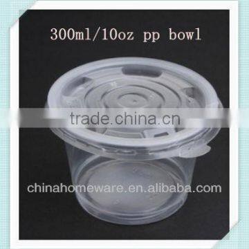 12oz disposable plastic bowl with lid