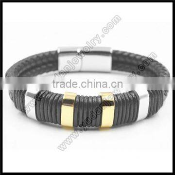 Magnetic Clasp European Style Leather Bracelet photo-2
