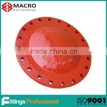 ANSI C110 MJ type ductile iron blind flanges