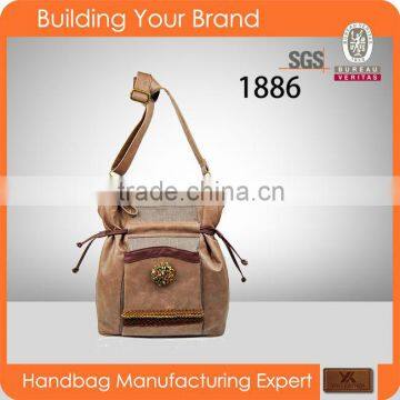 1886 national style fashion populer women shoulder basket handbag