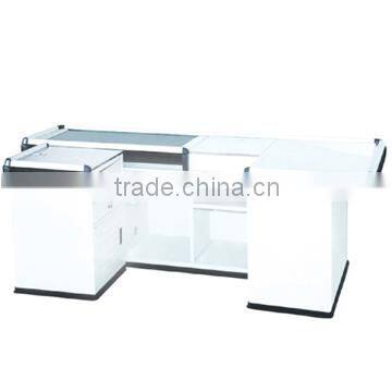 High quality checkout counter for supermarket JS-CC05, retail checkout counters for sale, small checkout counter