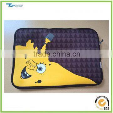 15'' cute design Spongebob printed neoprene laptop bag sleeve