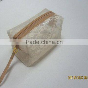 Popular Beauty Transparent With Mesh Cosmetic Bag photo-5
