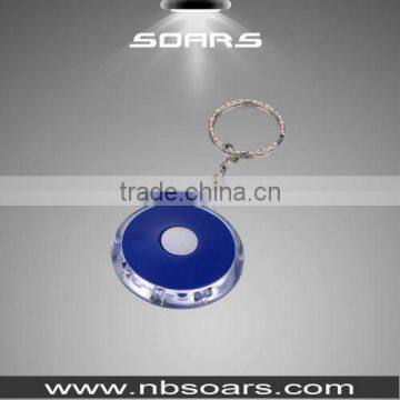 NS722 Plastic 1 LED round led keychain light