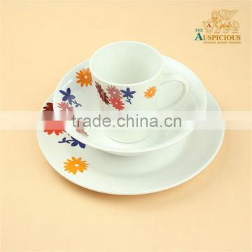 12pcs decal new bone china dinner set