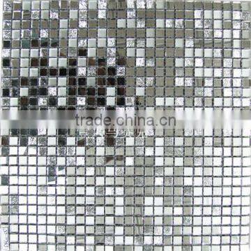 4mm thickness glass mosaic tiles for wall decoration suit for bar,hotel,hall ,ec.