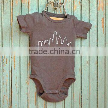 Hot Sale100%Cotton Baby Animal Rompers Short Sleeve Onesie photo-5