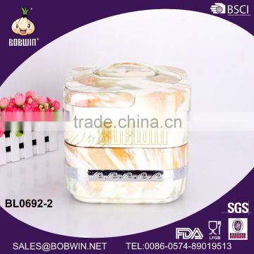 Marble insulated food carrier with handle