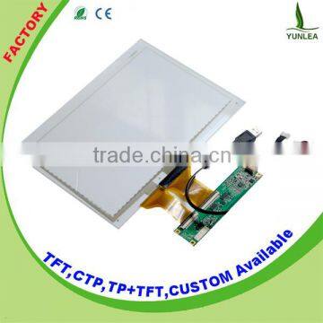 10.1" projection film touch sensor glass with EETI touch controller