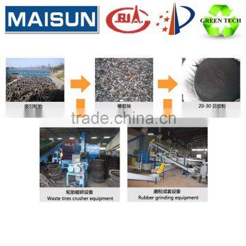 waste tire recycling rubber powder machine