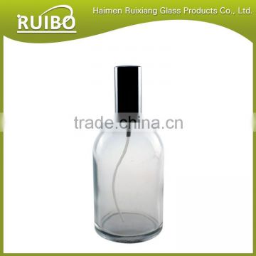 clear round empty Perfume Bottle with pump sprayer for sale