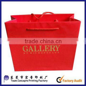 cheap hot stamping paper shopping bag